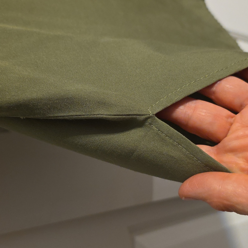 Croft & Barrow Olive Button-Up Blouse - Picture 6 of 7